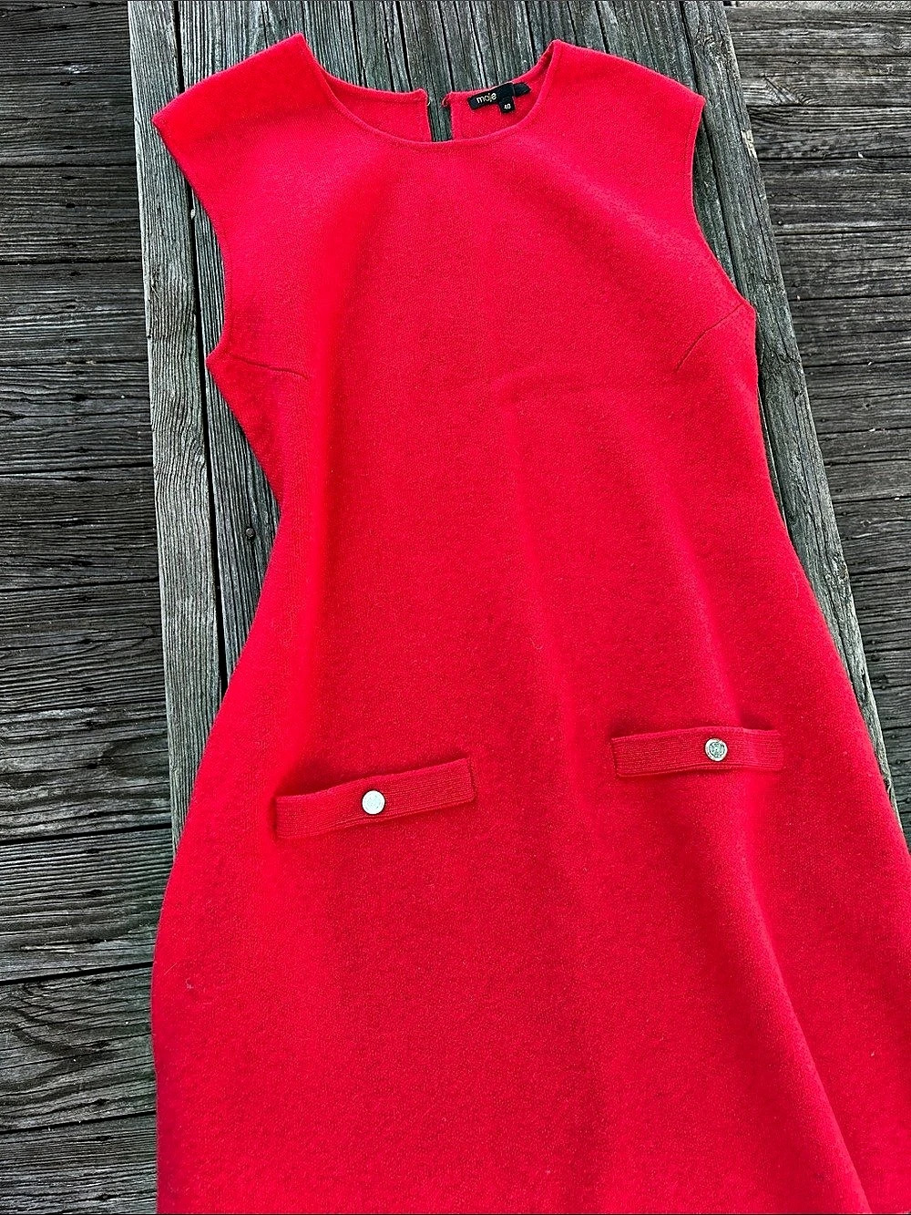 Maje Red Mini Dress Size 40 Like New